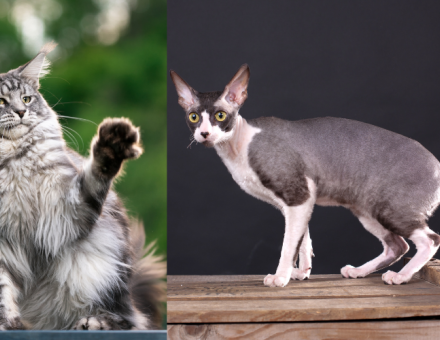 Maine Coon vs Cornish Rex