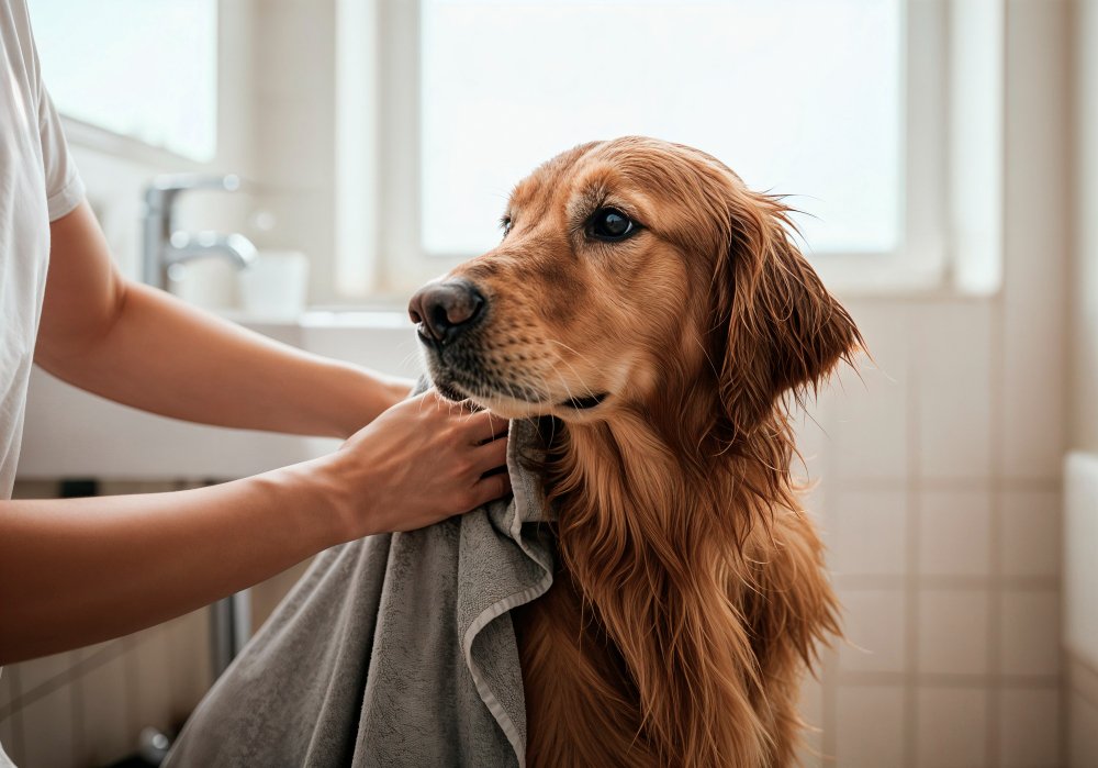 Bathing Your Golden Retriever