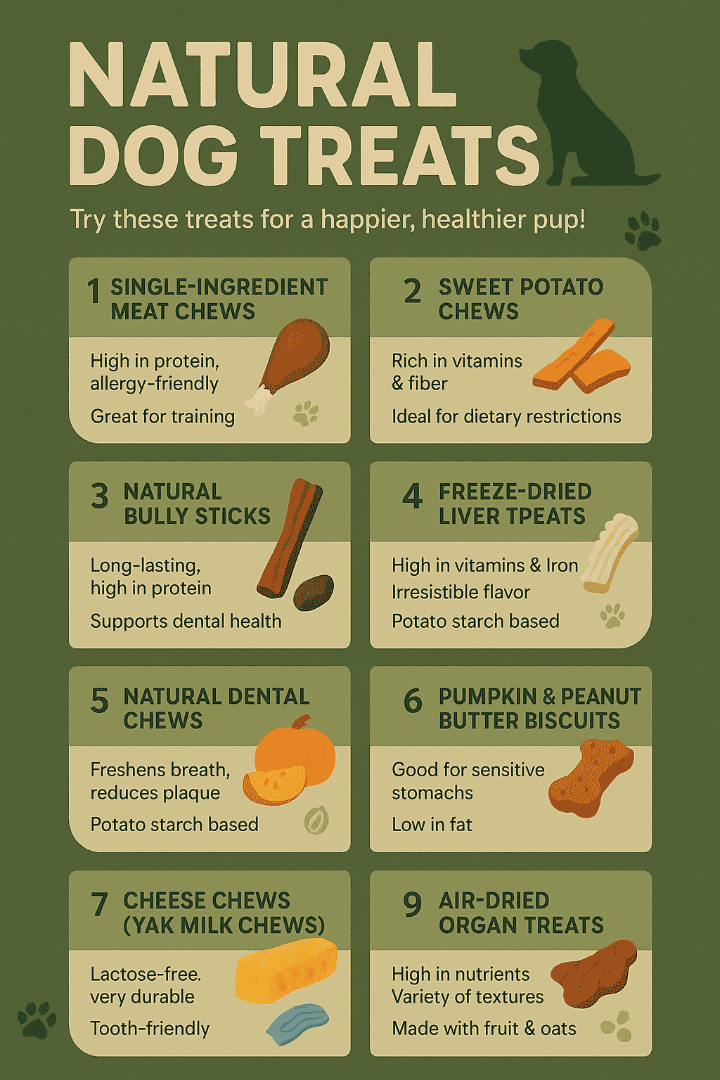 Top 10 Natural Dog Treats for a Healthy, Happy Pup | Petzooie